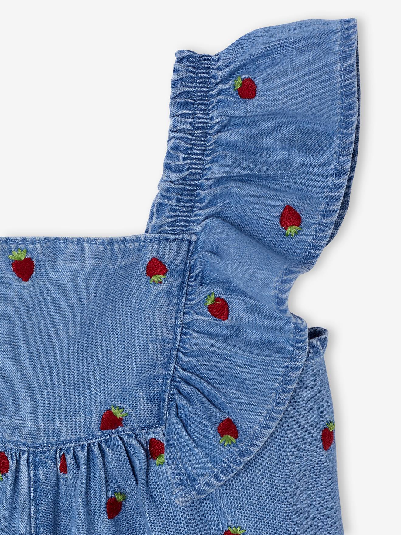 Thumbnail - Baby Kurzoverall aus luftigem Denim