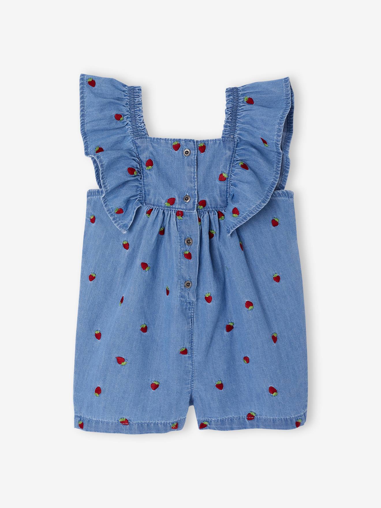 Thumbnail - Baby Kurzoverall aus luftigem Denim