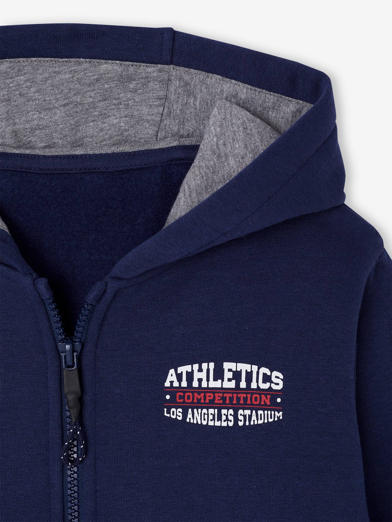 Thumbnail - Jungen Sportjacke mit Kapuze und Recycling-Polyester