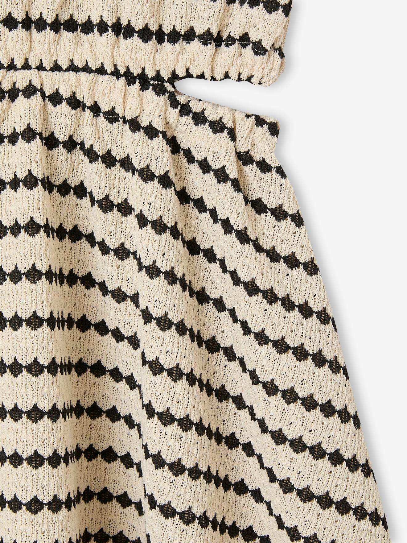 Thumbnail - Mädchen Kleid aus Fantasiestrick mit Cut-outs JONEN