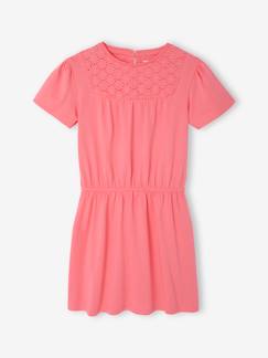 Maedchenkleidung-Kleider-Mädchen Kleid mit Makramee-Details