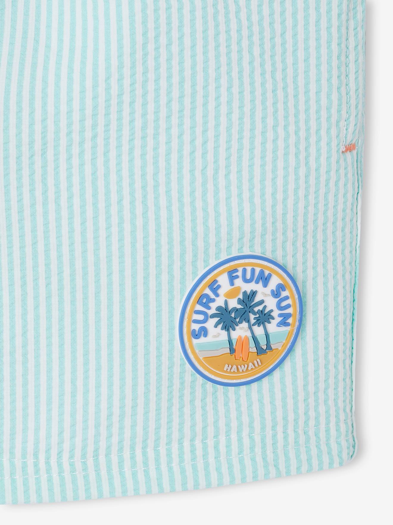 Thumbnail - Gestreifte Jungen Badeshorts