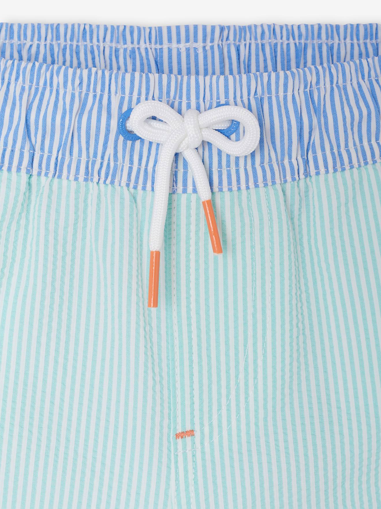 Thumbnail - Gestreifte Jungen Badeshorts