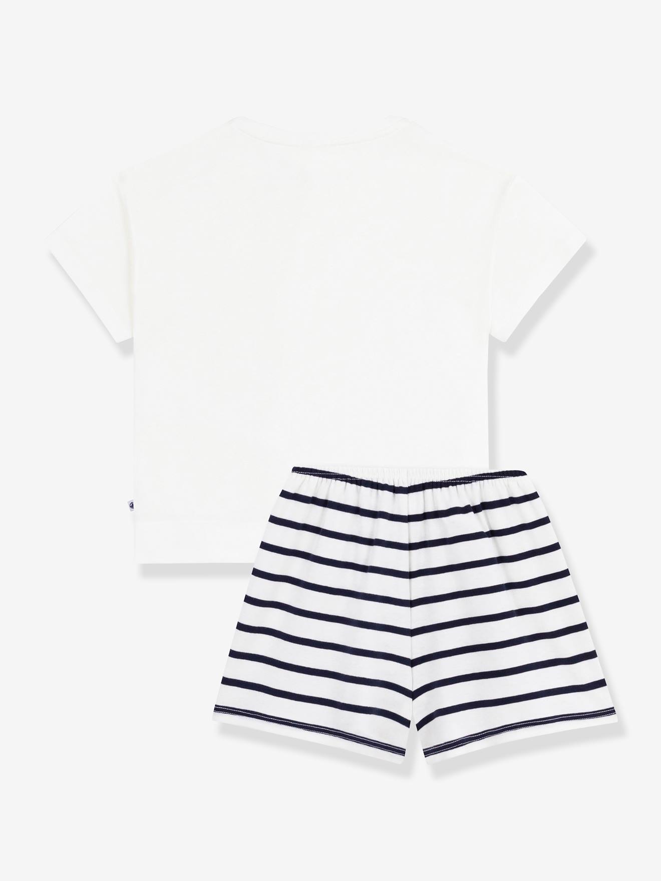 Thumbnail - Kinder Sommer-Schlafanzug mit Herzen PETIT BATEAU