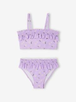 Maedchenkleidung-Bademode-Bikinis-Mädchen Bikini mit gesmoktem Oberteil