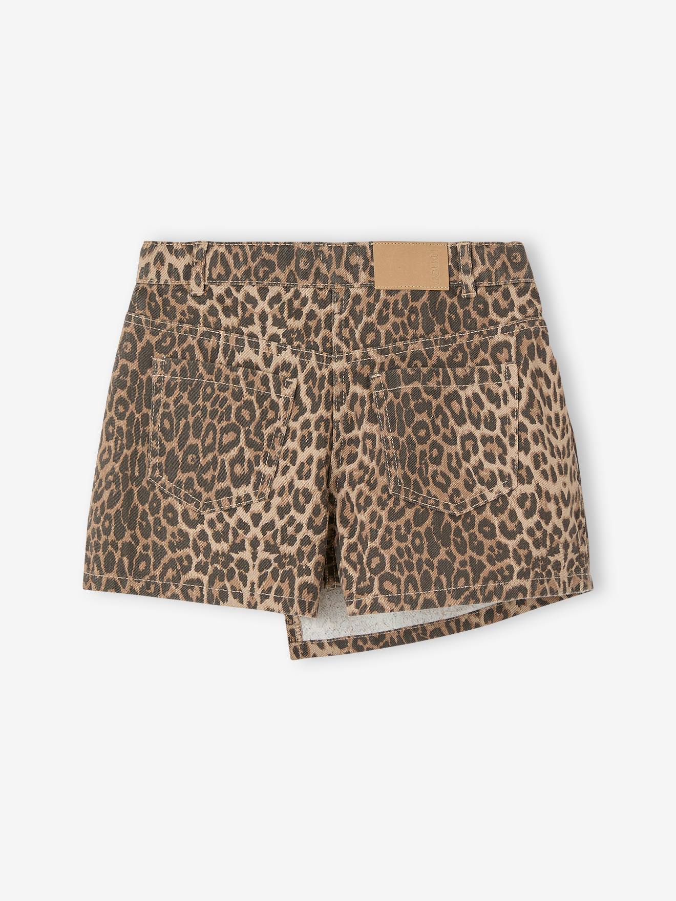 Thumbnail - Asymmetrischer Mädchen Hosenrock mit Leoprint JONEN