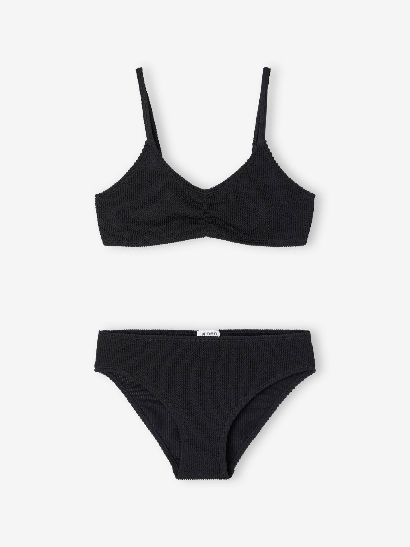 Mädchen Bikini aus Strukturmaterial
