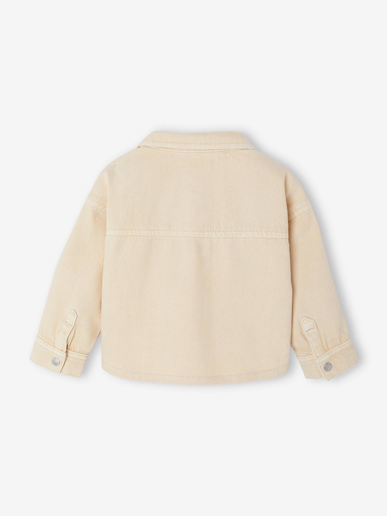 Thumbnail - Baby Overshirt mit Druckknöpfen sandfarben