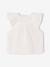 Mädchen Baby Bluse mit kurzen Volantärmeln wollweiß 2