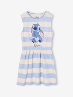 Maedchenkleidung-Kleider-Gestreiftes Mädchen Kleid Disney LILO & STITCH