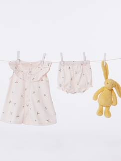 Babymode-Bedrucktes Mädchen Baby-Set: Kleid & Shorts PETIT BATEAU
