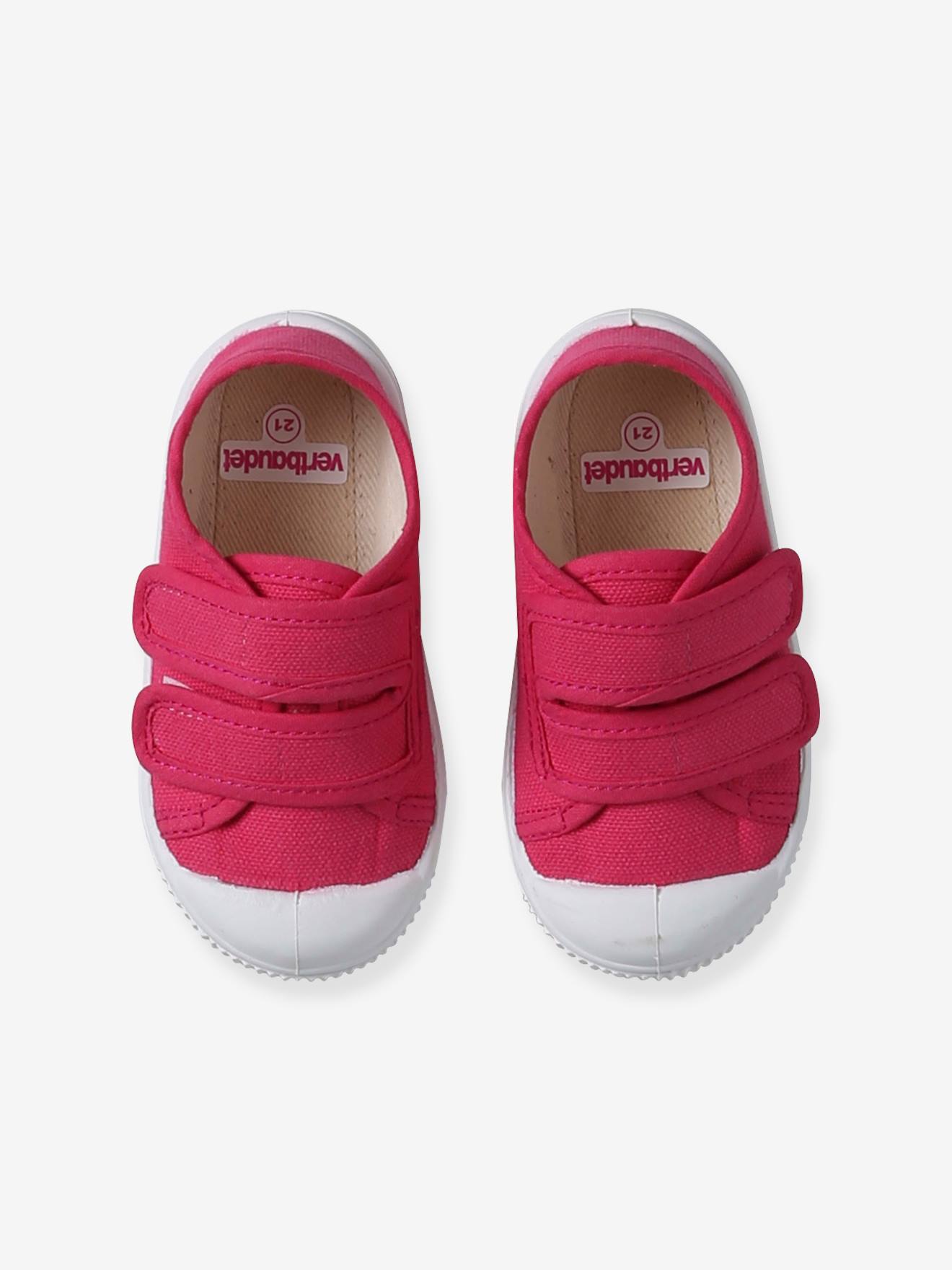 Thumbnail - Baby Stoffschuhe mit Klettriemchen