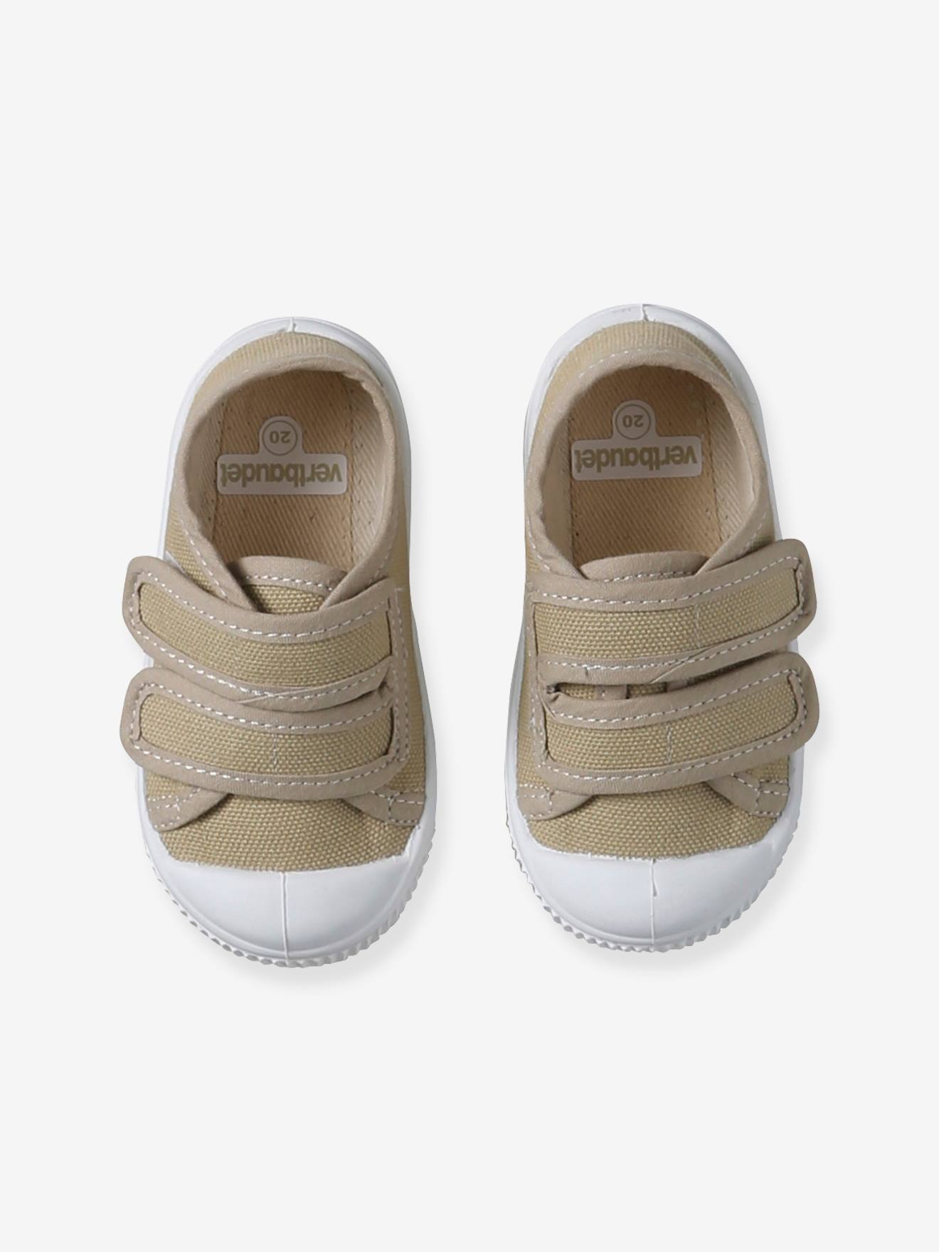 Thumbnail - Baby Stoffschuhe mit Klettriemchen