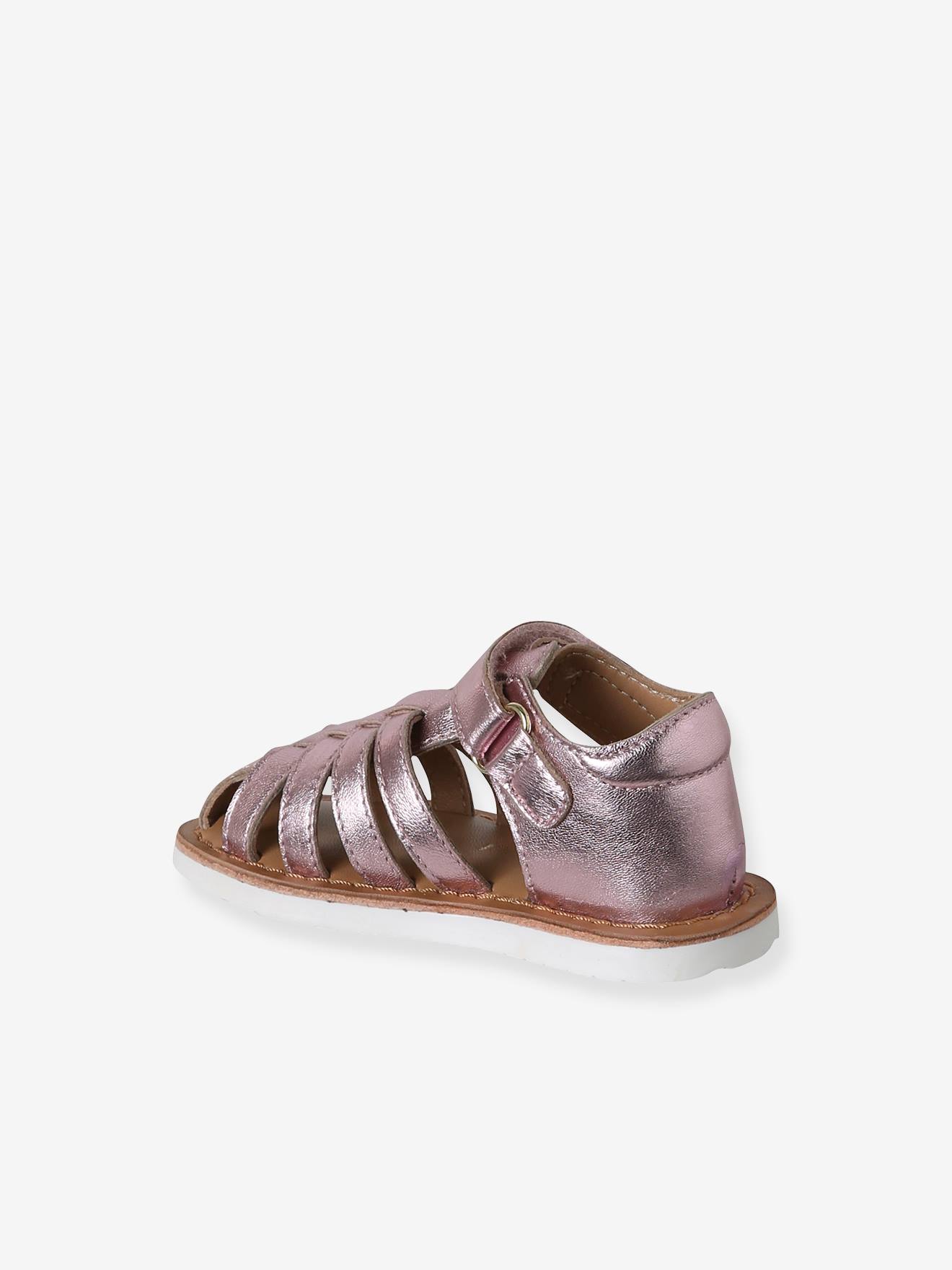 Thumbnail - Geschlossene Baby Klett-Sandalen aus Leder set