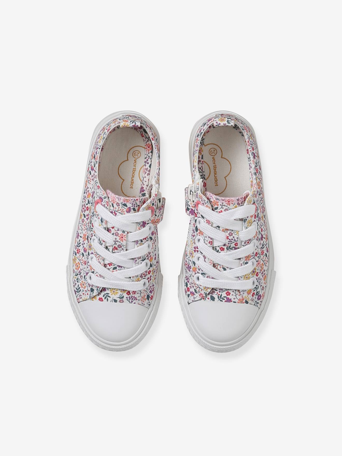 Thumbnail - Kinder Stoffsneakers mit Reißverschluss und Anziehtrick blush