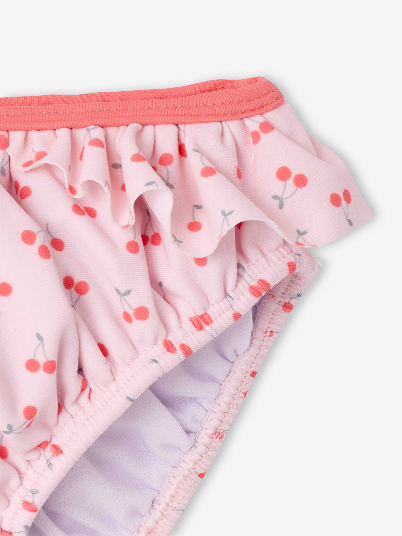 Thumbnail - Mädchen Baby Bikini mit integrierter Schwimmwindel hell