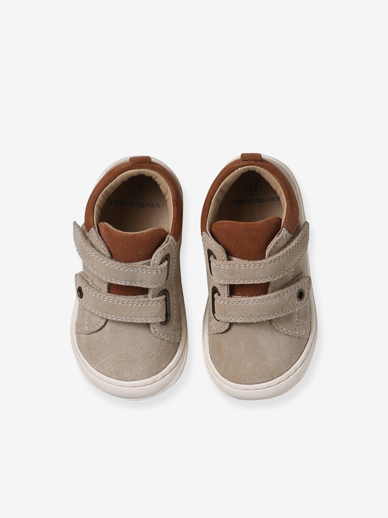 Thumbnail - Baby Lauflernschuhe mit Klett aus weichem Leder