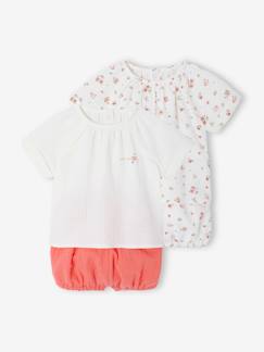 Babymode-Strampler & Schlafanzüge-2er-Pack kurze Baby Schlafanzüge aus Musselin