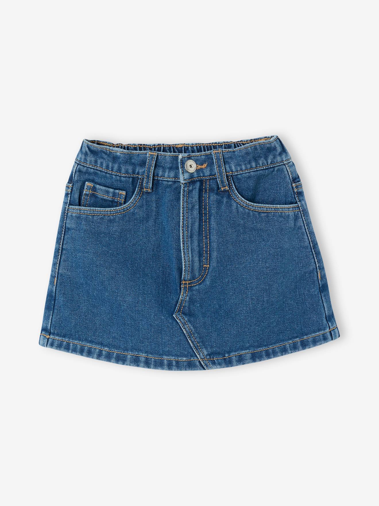 Thumbnail - Mädchen Hosenrock aus Denim mittel