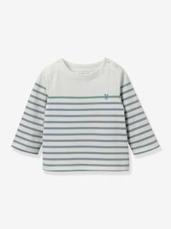 Mädchen Baby Ringelshirt aus Bio-Baumwolle CYRILLUS  [numero-image]