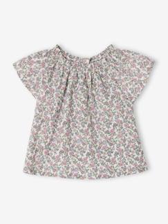 Babymode-Shirts & Rollkragenpullover-Mädchen Baby Bluse mit Blumenmuster