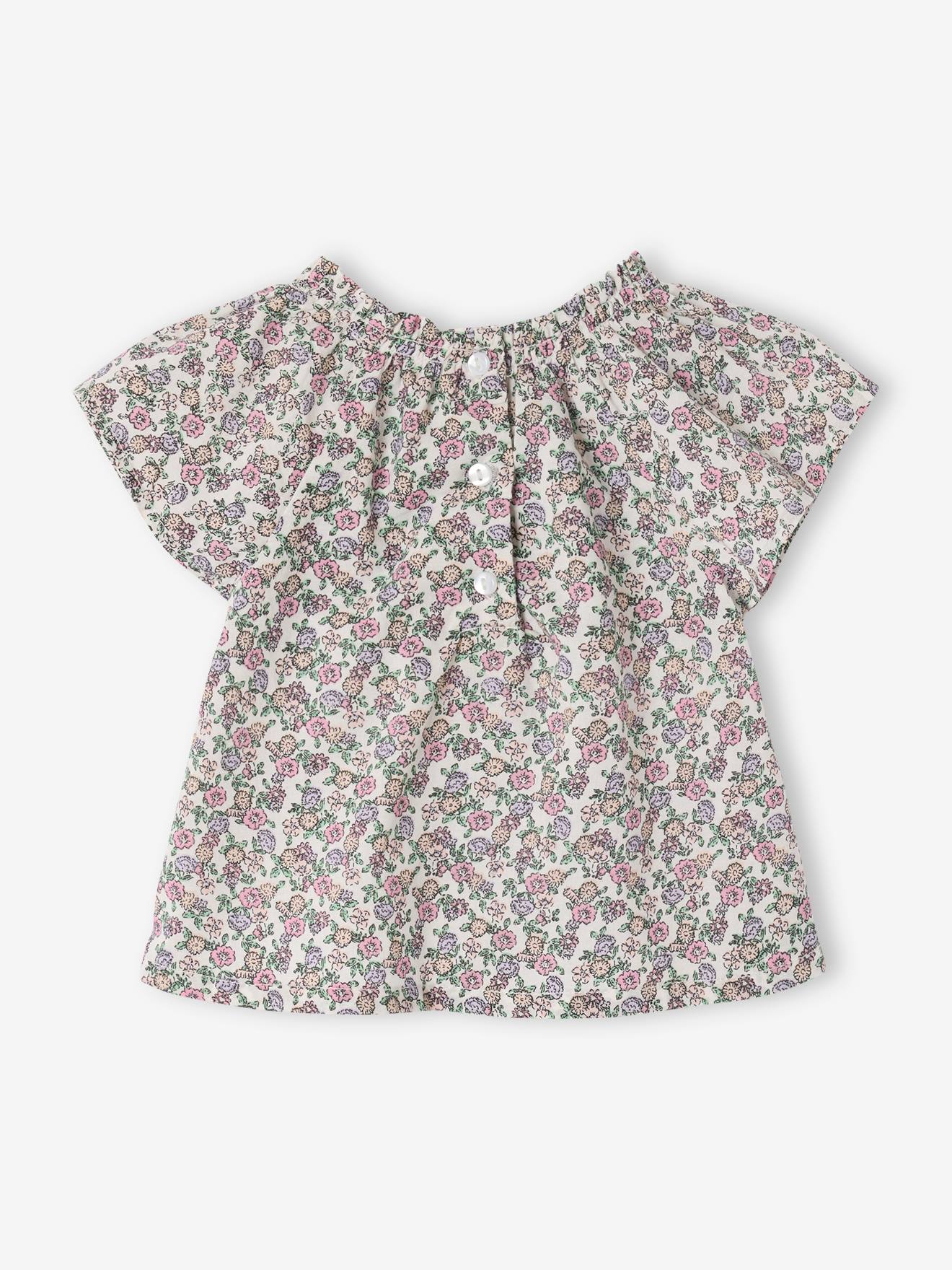 Thumbnail - Mädchen Baby Bluse mit Blumenmuster