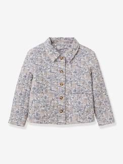 Geblümte Mädchen Jacke Flora CYRILLUS mit Steppnähten  [numero-image]