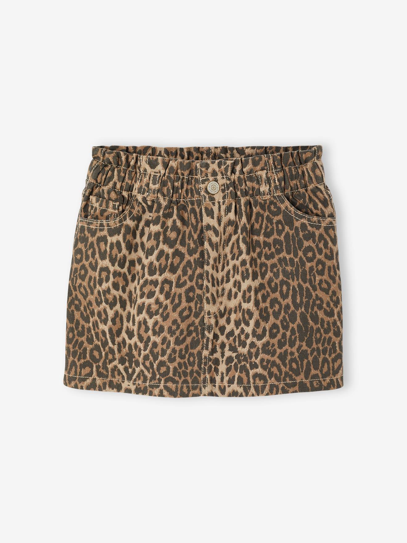 Mädchen Rock mit Paperbag-Bund beige Gr. 86 von vertbaudet