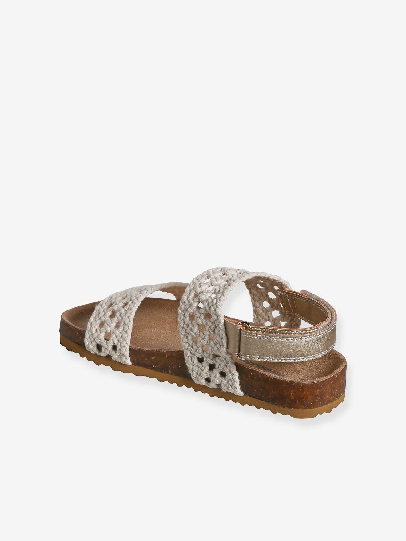 Thumbnail - Kinder Klett-Sandalen in Häkeloptik