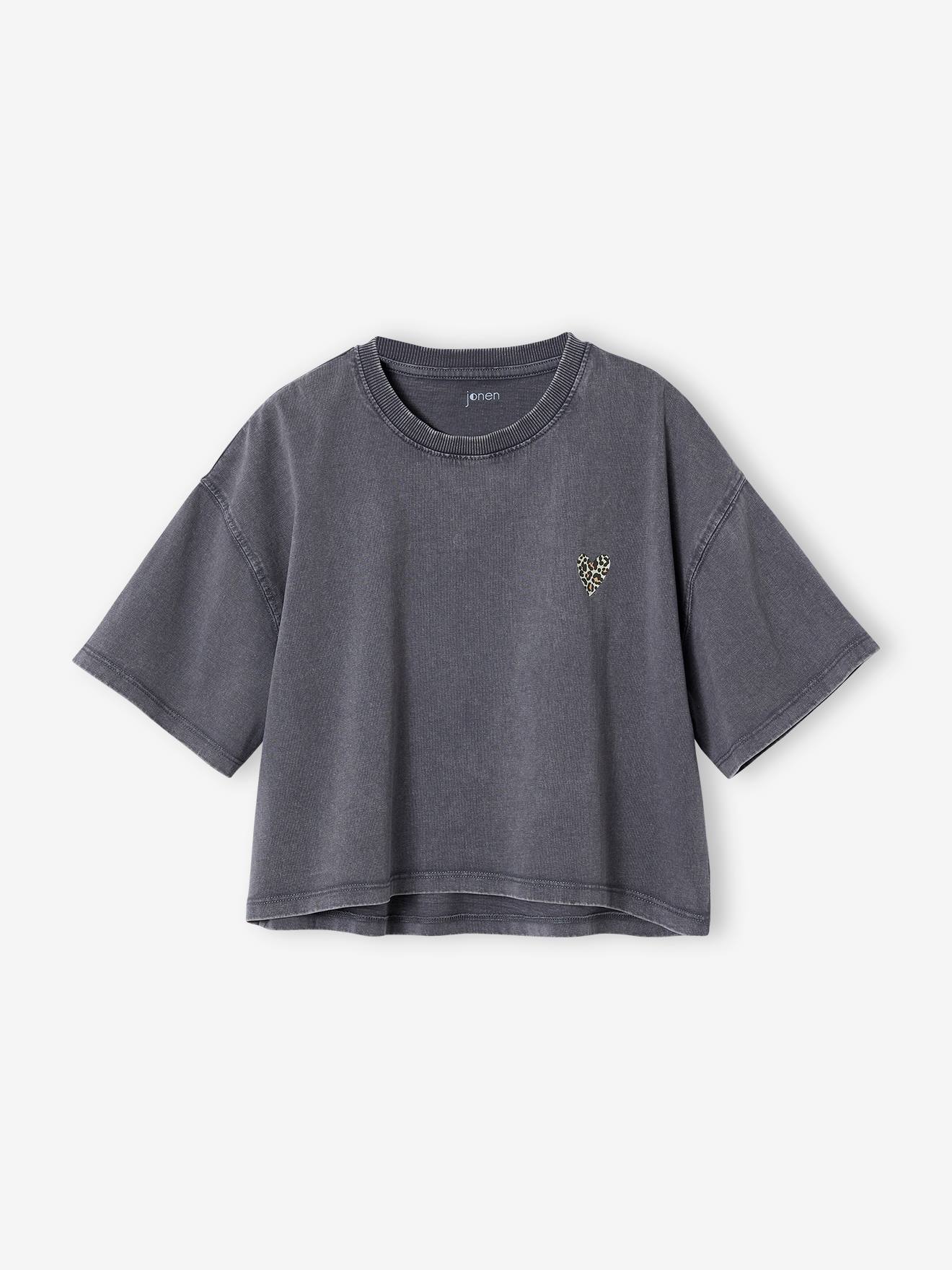 Thumbnail - Mädchen Cropped-Shirt JONEN mit kurzen Ärmeln