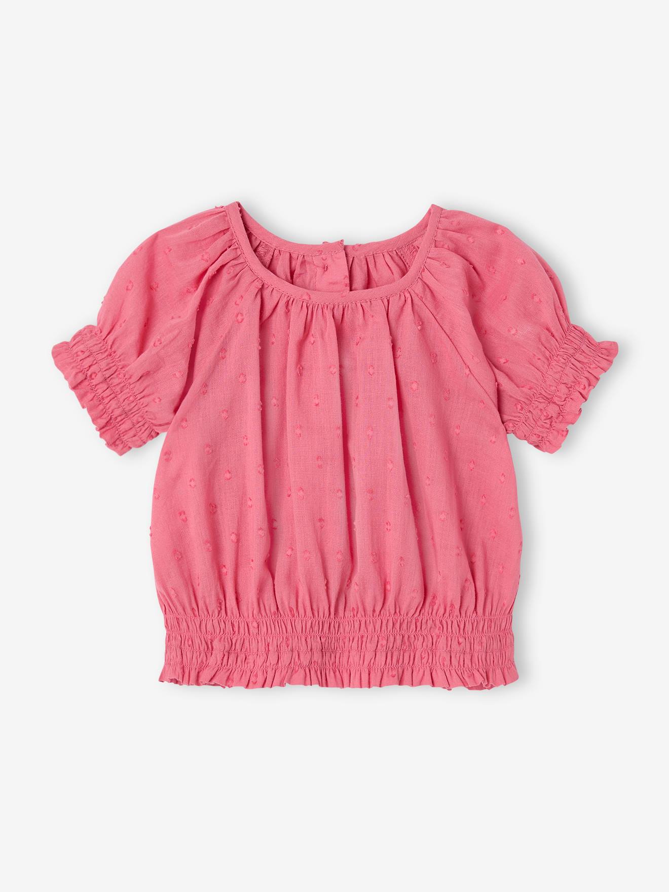 Mädchen Baby Bluse mit Strukturmuster