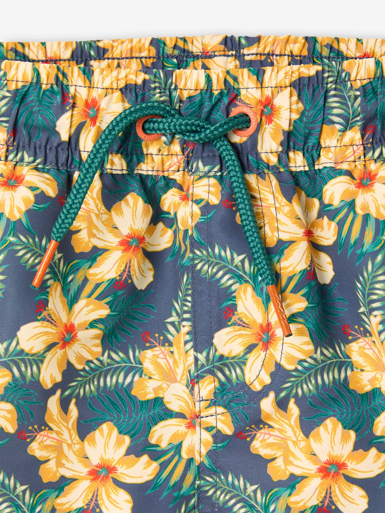 Thumbnail - Jungen Badeshorts mit Hawaiiblumen