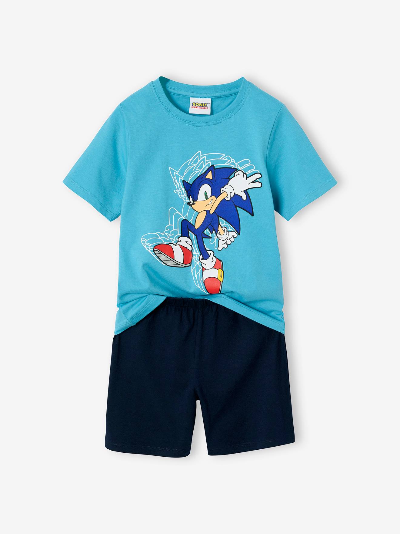 Kinder Sommer-Schlafanzug SONIC mit 3D-Print