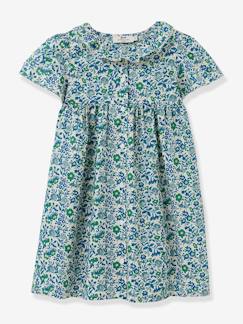 Maedchenkleidung-Kleider-Mädchen Kleid CYRILLUS mit Liberty-Print