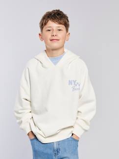 Jungenkleidung-Pullover, Strickjacken, Sweatshirts-Sweatshirts-Jungen Kapuzensweatshirt mit Prints vorn und hinten