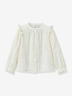 Maedchenkleidung-Bestickte Mädchen Bluse CYRILLUS
