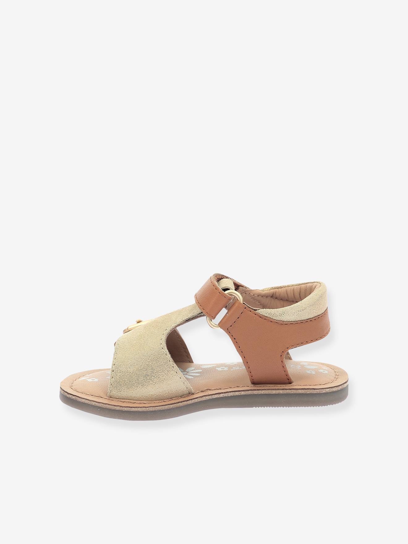 Thumbnail - Kinder Ledersandalen Diazz KICKERS camel