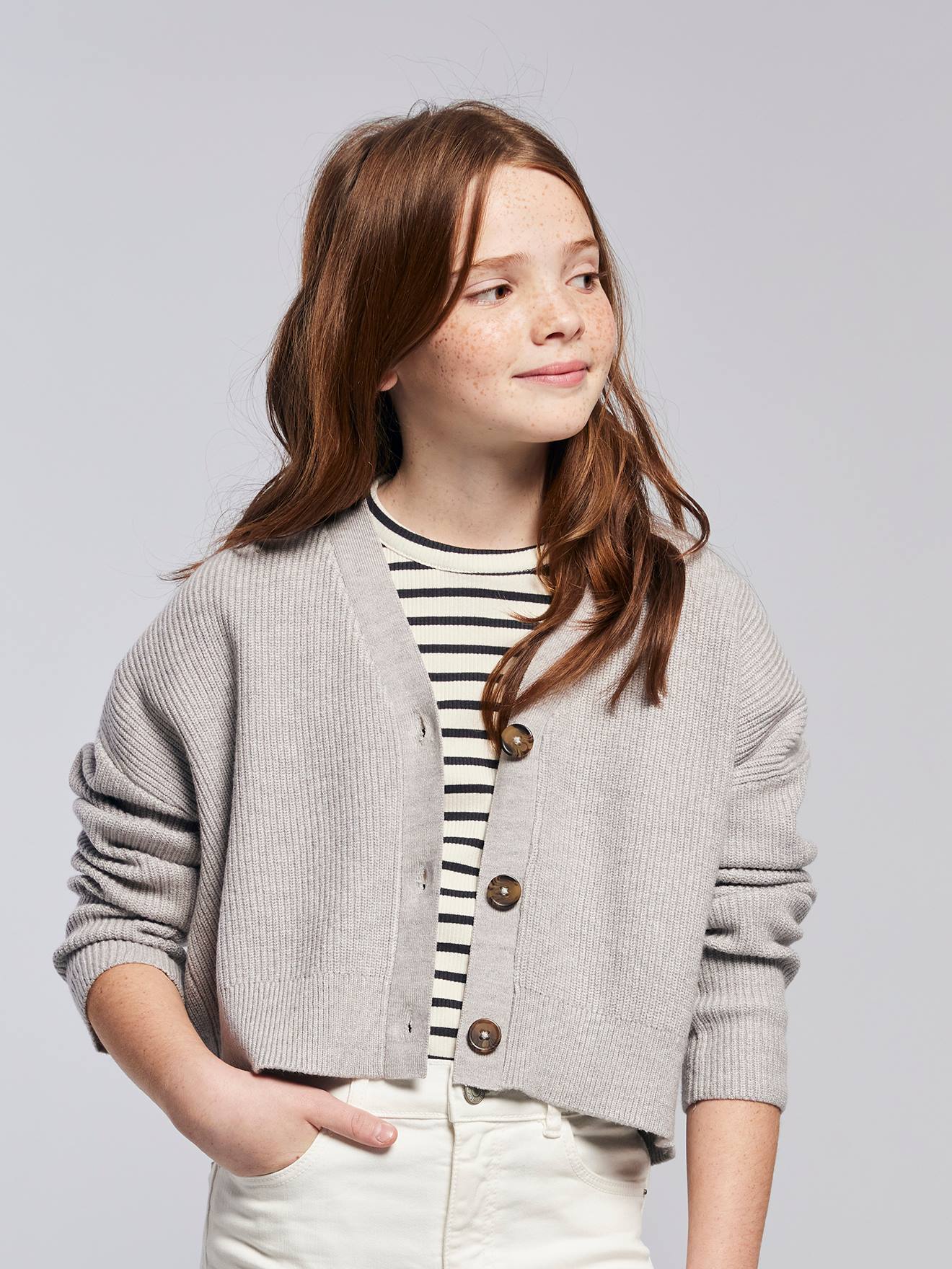 Mädchen Cropped-Cardigan