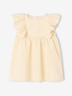 Babymode-Mädchen Baby Kleid aus Seersucker