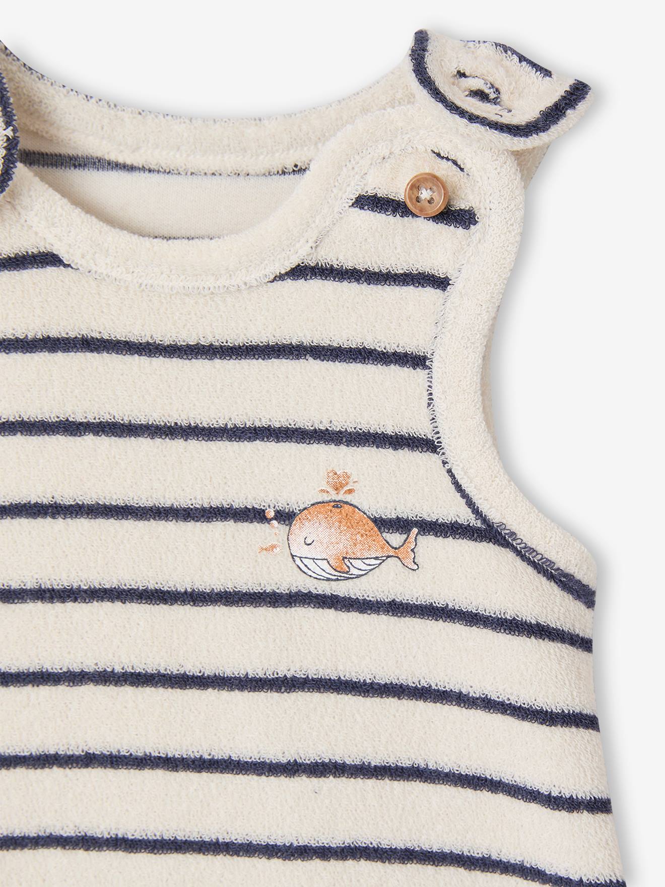 Thumbnail - Ärmelloser Baby Overall für Neugeborene