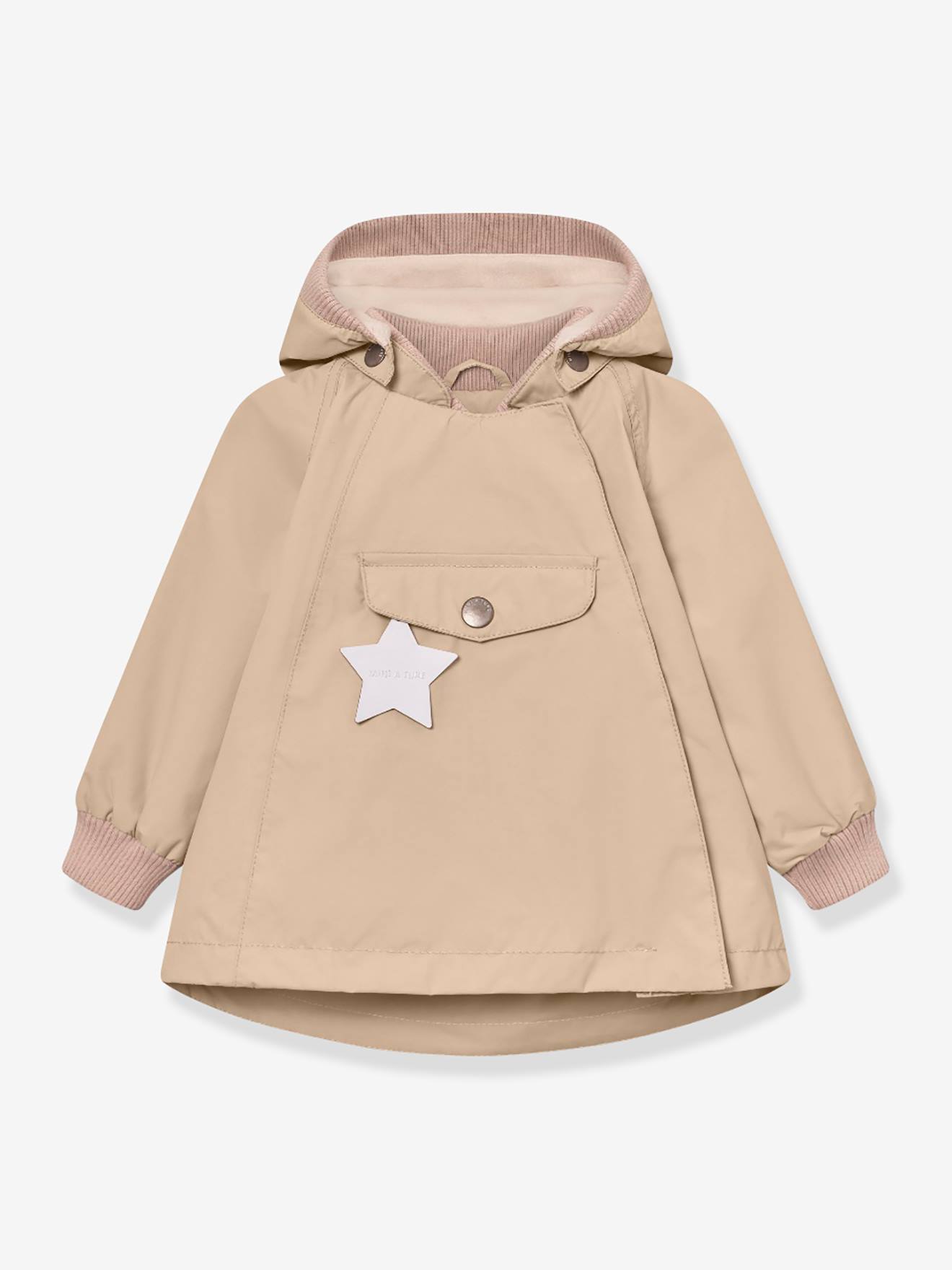 Kinder Übergangsjacke MATWAI mit Fleecefutter MINI A TURE sandfarben Gr. 110