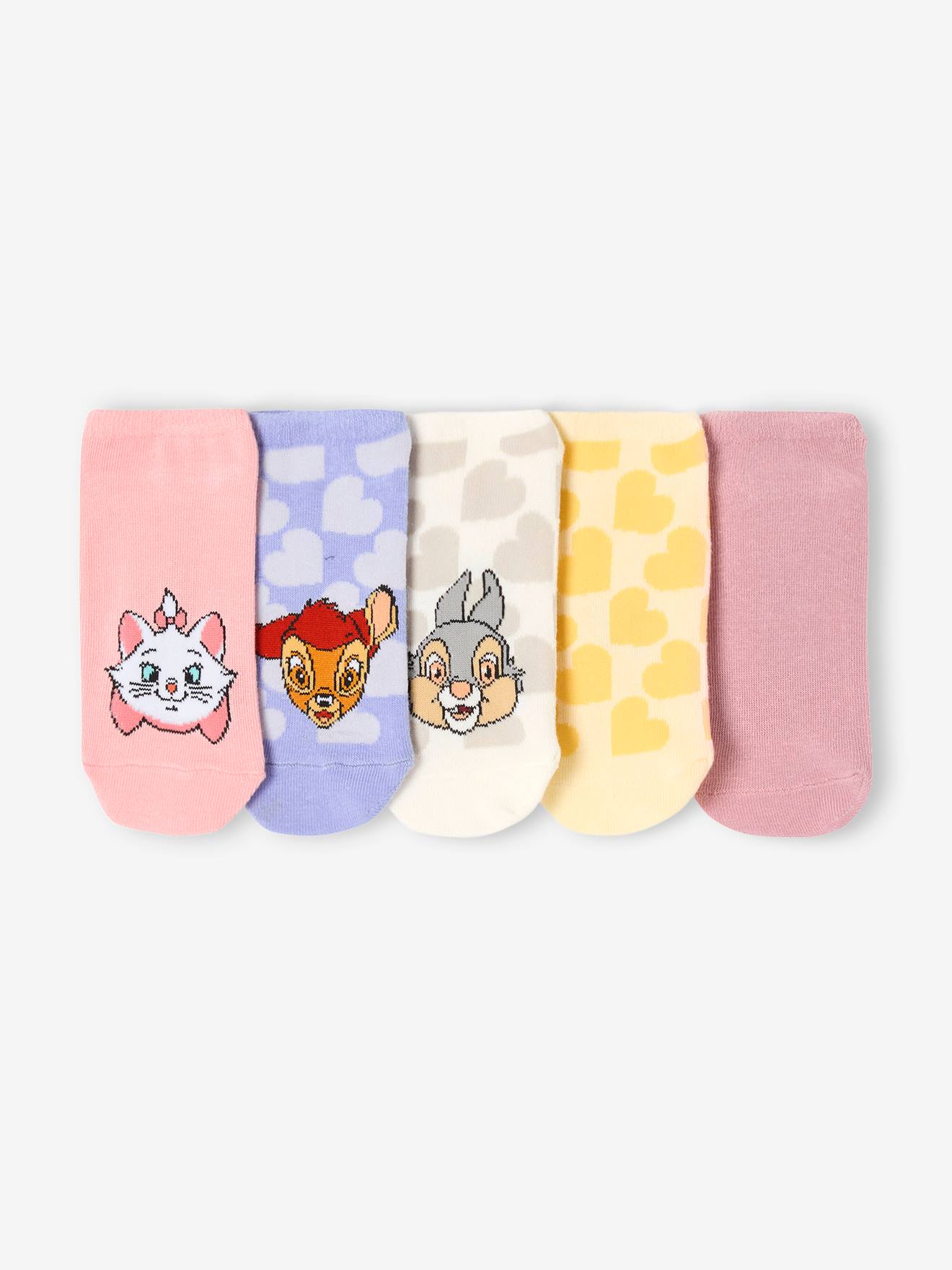 5er-Pack Kinder Socken Disney Animals: Marie, Klopfer & Bambi Gr. 31/34