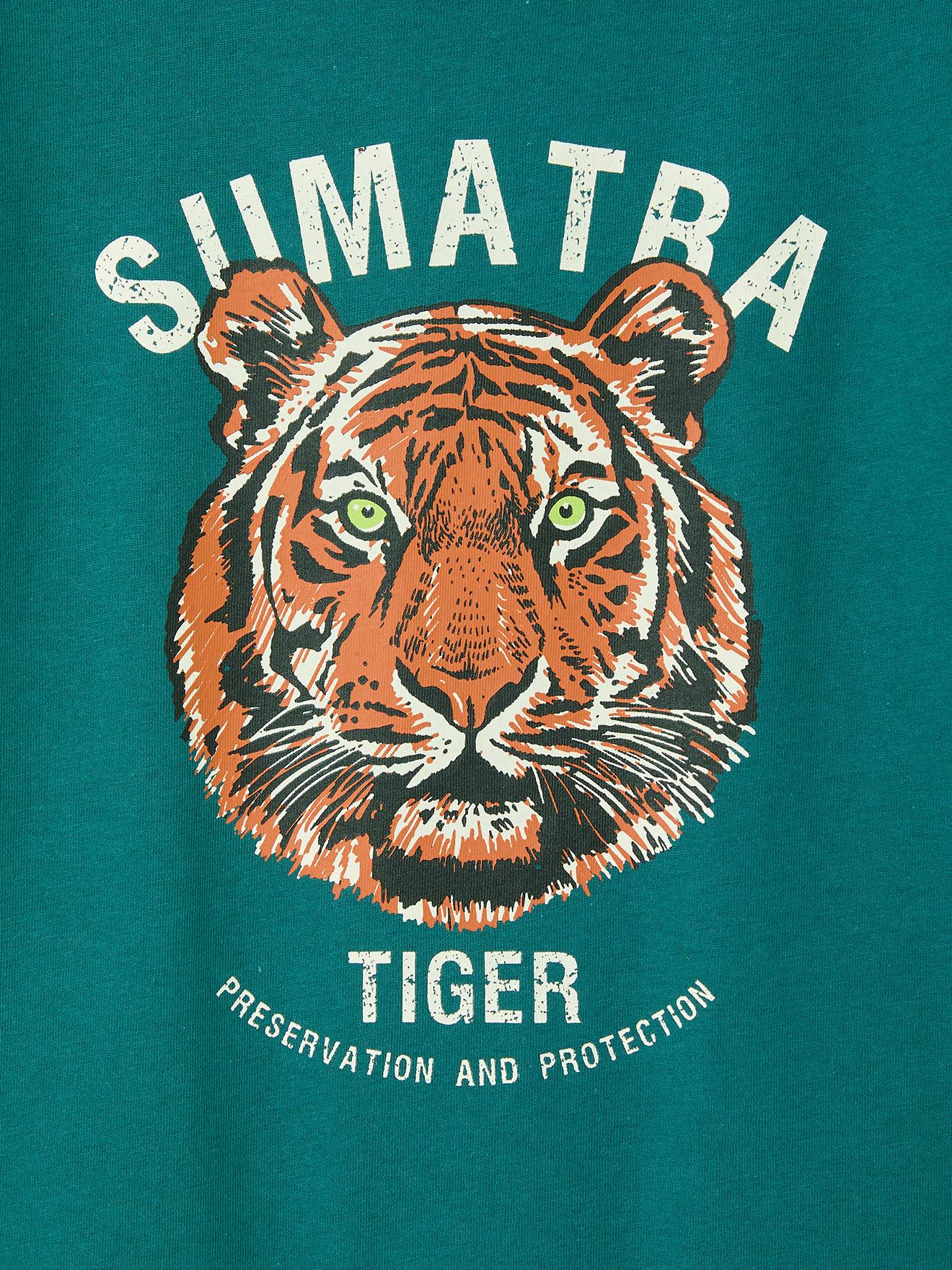 Thumbnail - Jungen T-Shirt mit Tiger und Recycling-Baumwolle n