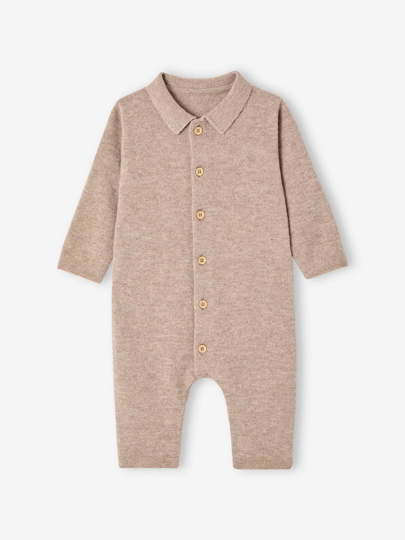 Thumbnail - Baby Overall mit Merinowolle und Kaschmir ENVIE DE FRAISE