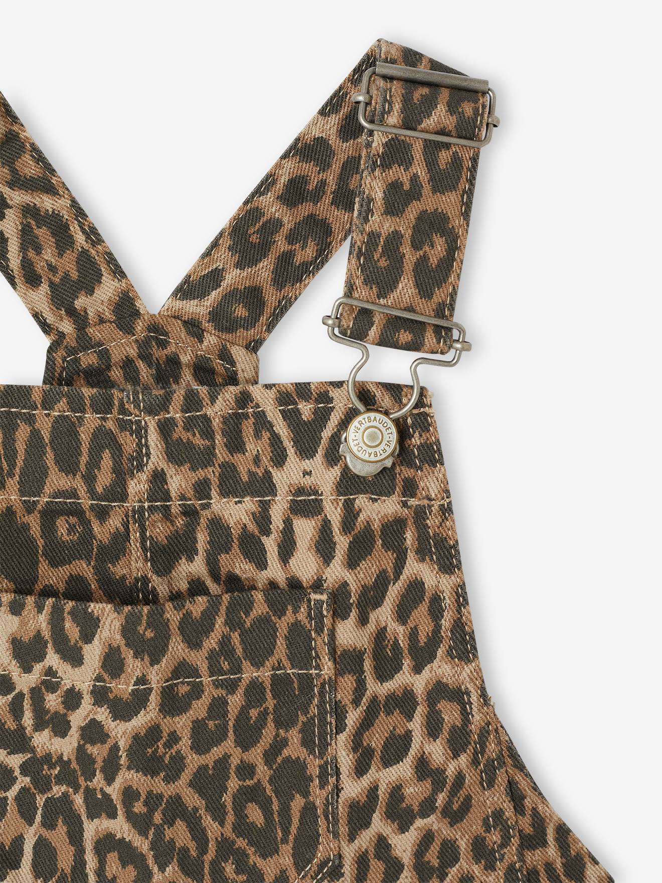 Thumbnail - Gemusterte Mädchen Latzhose mit weitem Bein
