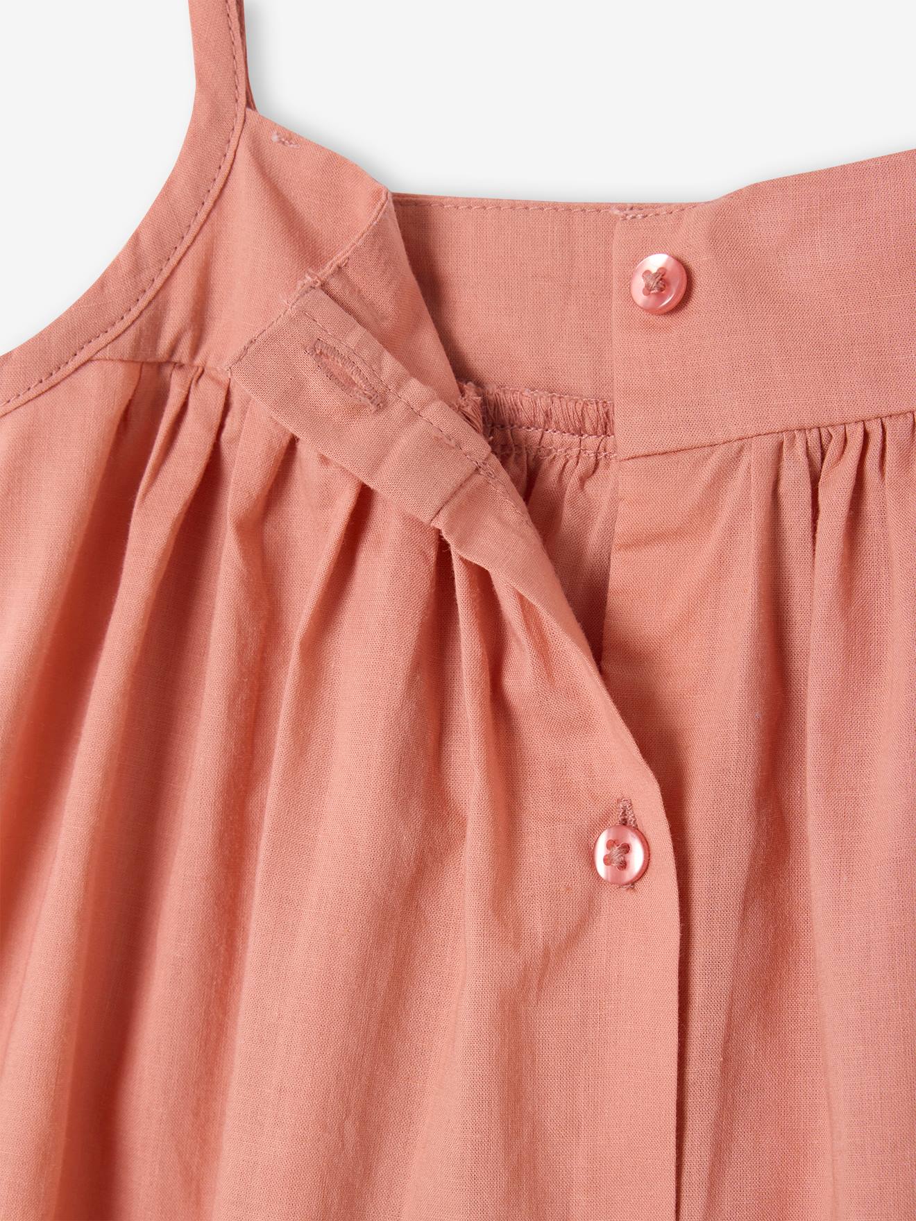 Thumbnail - Baby Trägerkleid aus besticktem Voile