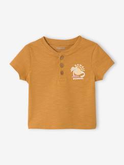 Babymode-Shirts & Rollkragenpullover-Bio-Kollektion: Jungen Baby T-Shirt mit Print, Slub-Jersey