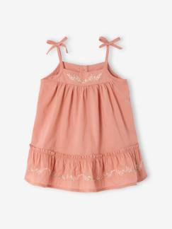 Babymode-Kleider & Röcke-Baby Trägerkleid aus besticktem Voile