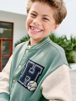 Jungenkleidung-Pullover, Strickjacken, Sweatshirts-Sweatshirts-Jungen College-Sweatjacke mit Aufnäher