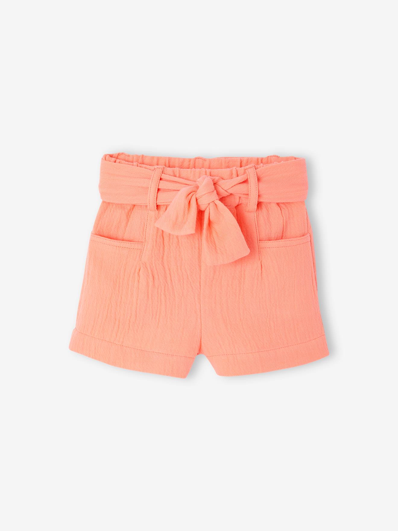 Baby Musselin-Shorts mit Bindegürtel